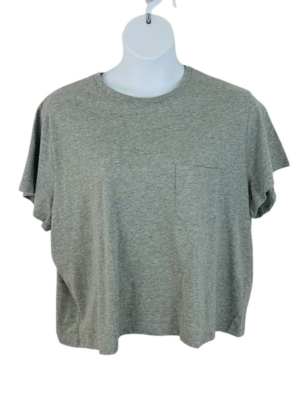 Everlane Women's Size XXXL Box Cut Organic Short Sleeve Heather Grey T-Shirt NEW